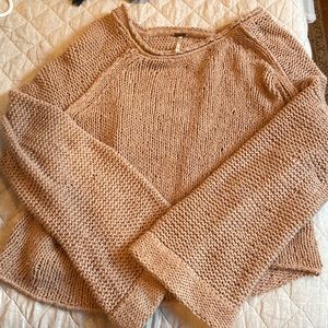 Free people flared sleeve knit sweater
